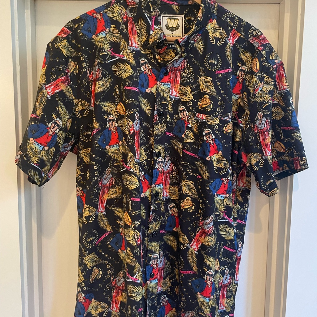 Rsvlts Wwe Ric Flair Button Down Shirt Rolex Limos Jet Flying Whoooooa Rsvlts Wwe Ric Flair Button Down Shirt Rolex Limos Jet Flying Whoooooa